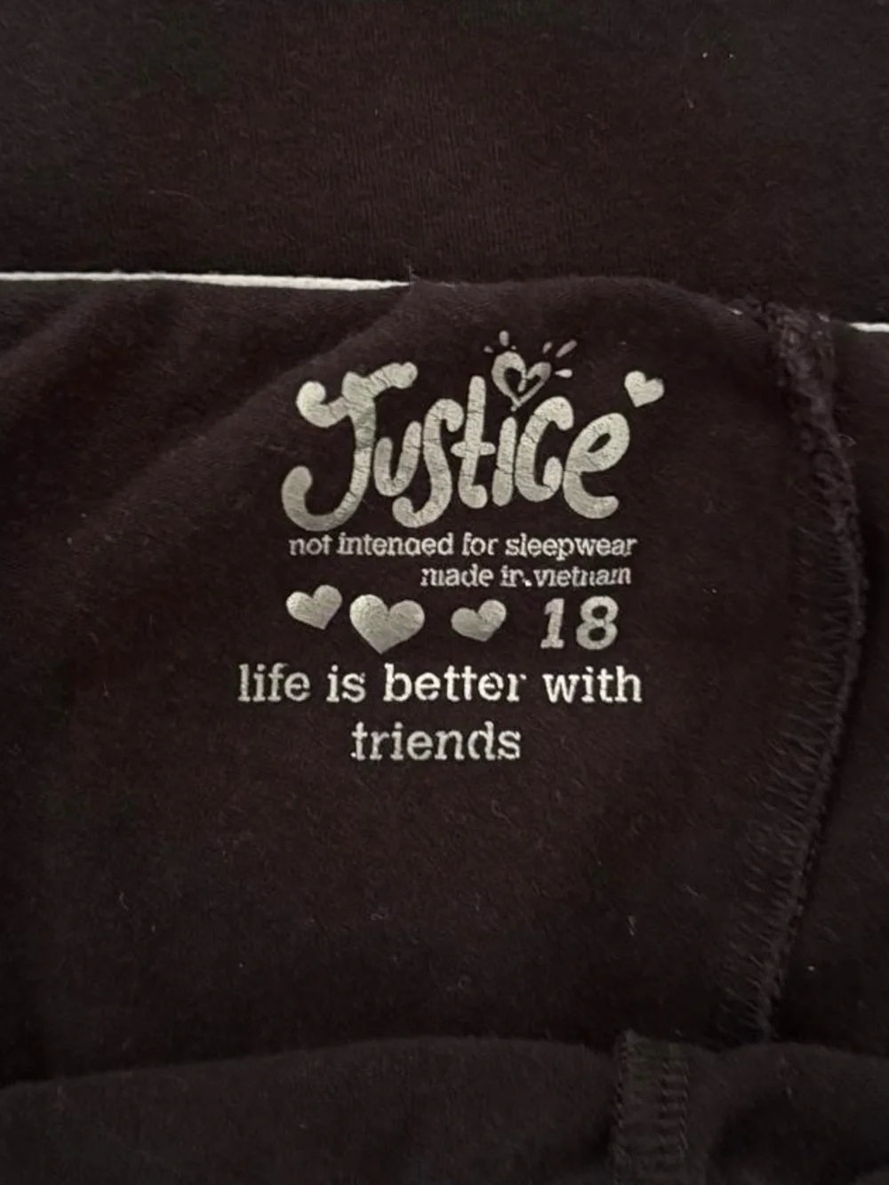 Justice Girls Black Yoga Pants